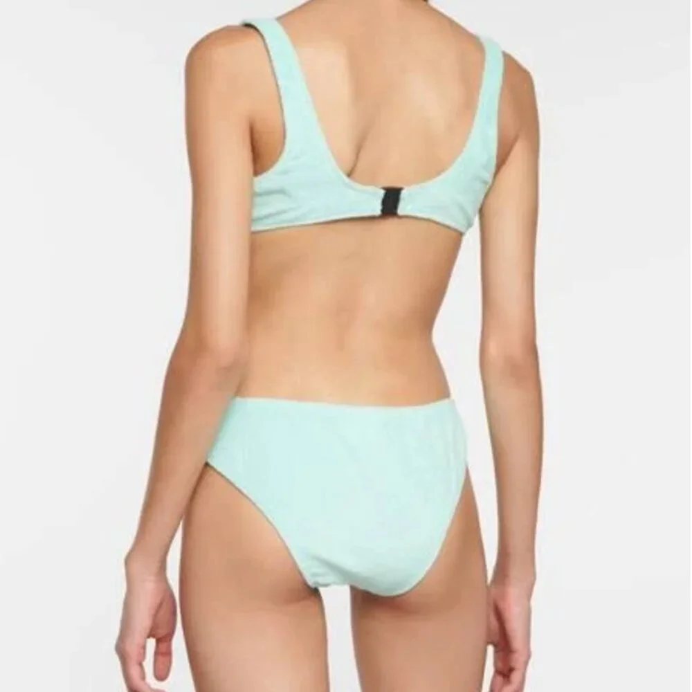 Lisa Marie Fernandez Scallop Cut Out One Piece Stretch Terry Swimsuit - Picture 4 of 4